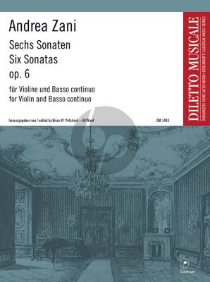 Zani 6 Sonaten Op.6 Violine-Bc (Brian W. Pritchard & Jill Ward)