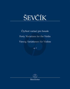 Sevcik 40 Variations for the Violin Op.3 (edited by Pavel Kudelásek)