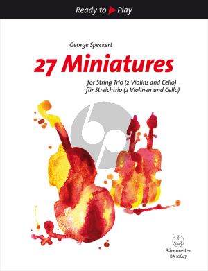 Speckert 27 Miniatures for String Trio (2 Violins and Cello) (Score/Parts)