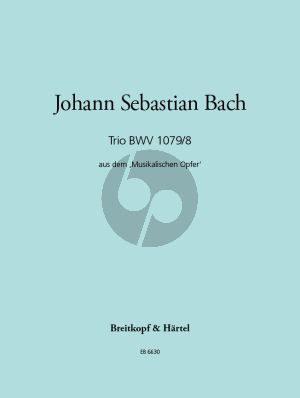 Bach Trio BWV 1079/8 (aus dem „Musikalischen Opfer“) Flöte-Violine-Bc (Max Seiffert)