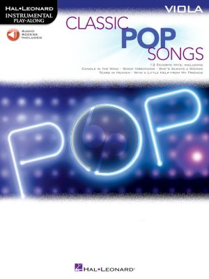 Classic Pop Songs for Viola (Book with Audio online)