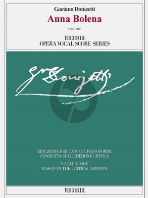 Donizetti Anna Bolena Vocal Score (ital./engl.) (2 volumes)