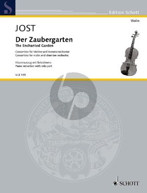 Jost Der Zaubergarten (The Enchanted Garden) Violine-Kammerorchester Klavierauszug