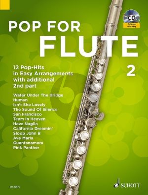 Pop for Flute 2 ( 12 Pop-Hits in easy arrangements with additional 2nd part) (Bk-Cd) (arr. Uwe Bye)