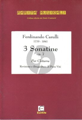 Carulli 3 Sonatinas Op.7 Guitar (Piero Viti)