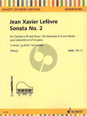 Lefevre Sonata No.2 g-minor Clarinet-Piano (edited by Rudolf Mauz)