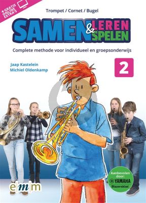 Kastelein-Oldenkamp Samen Leren & Samenspelen Vol.2 Trompet Boek-Audio-Online