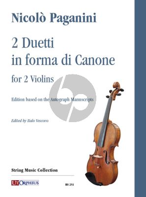 Paganini 2 Duetti in forma di Canone for 2 Violins (edited by Italo Vescovo)