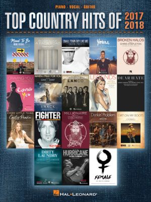 Top Country Hits of 2017-2018 Piano-Vocal-Guitar