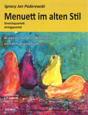 Paderewski Menuett im alten Stil 2 Vi.-Va.-Vc. (Part./Stimmen) (transcr. Heinz Bethmann)