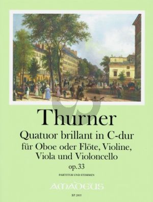 Quatuor brillant Op. 33 C-dur Oboe [oder Flöte]-Violine-Viola und Violoncello