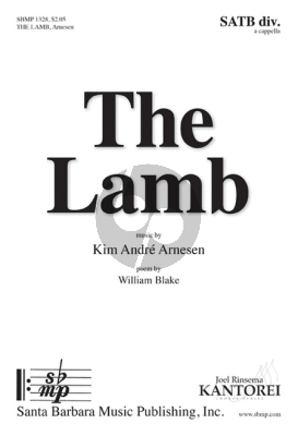 Arnesen The Lamb SATB a Cappella (Pianopart is for rehearsal only)