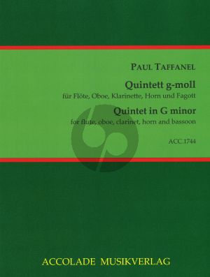 Taffanel Quintett g-moll Flöte-Oboe-Klar.-Horn-Fagott (Partitur & Stimmen)