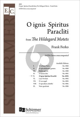 Ferko O ignis Spiritus Paracliti SATB (Hildegard Motets No.5)