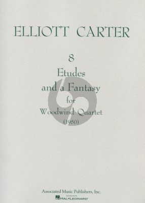 Carter 8 Etudes and a Fantasy (1950) for Woodwindquartet (Fl-Ob-Clar-Bsn) Set of Parts