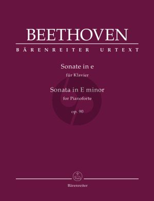 Beethoven Sonata e-minor Op.90 Piano solo (edited by Jonathan Del Mar) (Barenreiter-Urtext)