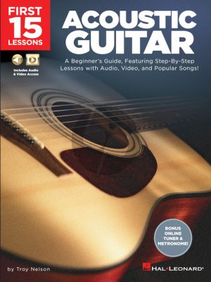 Nelson First 15 Lessons – Acoustic Guitar (Book with Audio online)