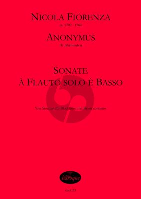 Fiorenza 4 Sonate à flauto solo è basso fur Blockflote-Bc Partitur/Stimmen (Bc ausgesetzt) Ed. Olaf Tetampel