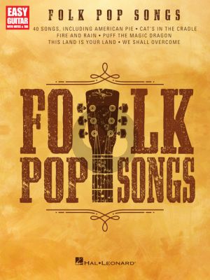 Folk Pop Songs for Easy Guitar with Notes & Tab