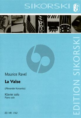 Maurice Ravel La Valse for piano