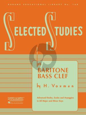 Voxman Selected Studies for Baritone or Euphonium (Bass Clef)