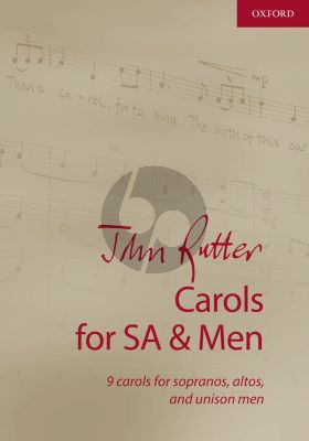 Rutter Carols for SA-Men Vocal Score