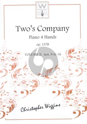 Wiggins Two's Company Op.157B Vol.2 No.9-16 Piano 4 hds