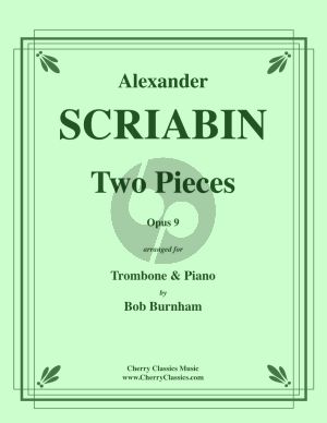Scriabin 2 Pieces Op.9 Trombone and Piano