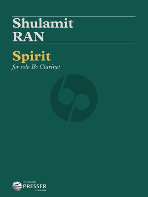 Shulamit Ran Spirit for Bb Clarinet Solo