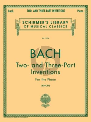 Bach Two and Three Part Inventions Piano (Busoni)