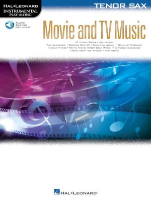 Movie and TV Music for Tenor Saxophone (Instrumental Play-Along) (Book with Audio online)