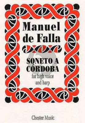 Falla Soneto a Cordoba High Voice and Harp