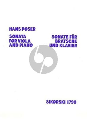 Poser Sonate Op.6 (Viola und Klavier)