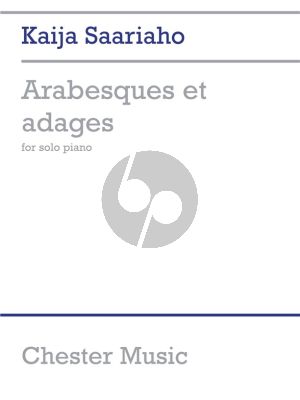 Saariaho Arabesques et Adages Piano solo