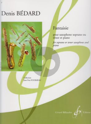 Bedard Fantaisie Saxophone Tenor (ou Soprano) et Piano (degre superieur)