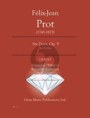 Prot Six Duos Op. 9 - 2 Violas (Prepared and Edited by Kenneth Martinson) (Urtext)