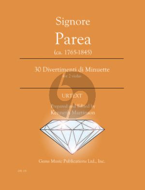 Parea 30 Divertimenti di Minuette - 2 violas (Prepared and Edited by Kenneth Martinson) (Urtext)