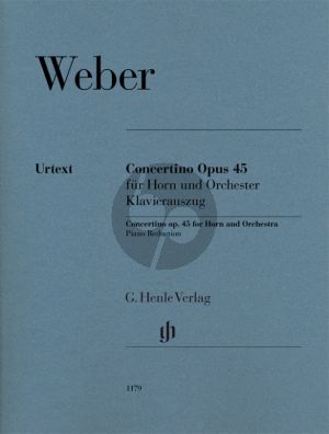 Weber Concertino Opus 45 for Horn and Orchestra
