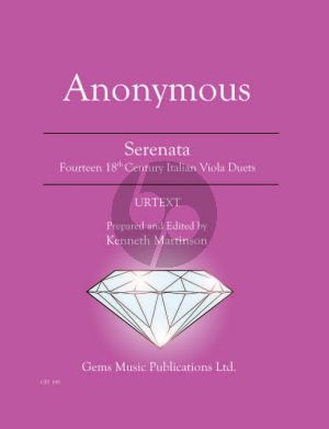 Anonymus Serenata for 2 Violas - Fourteen 18th Century Italian Duets (Prepared and Edited by Kenneth Martinson) (Urtext)