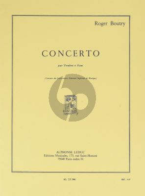 Boutry Concerto pour Trombone et Piano