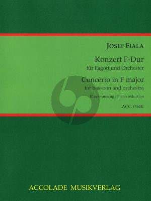 Fiala Konzert F-dur Fagott und Orchester (Klavierauszug) (Jean-Christophe Dassonville)