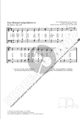 Franck Gen Himmel aufgefahren ist SATB (1627)