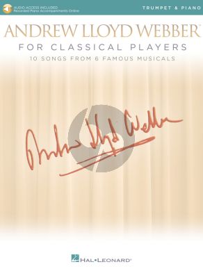Andrew Lloyd Webber for Classical Players – Trumpet and Piano (Book with Audio online)