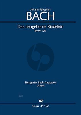 Bach Kantate BWV 122 Das neugeborne Kindelein (Soli-Chor Orchester Partitur dt./engl.) (Christiane Hausmann)