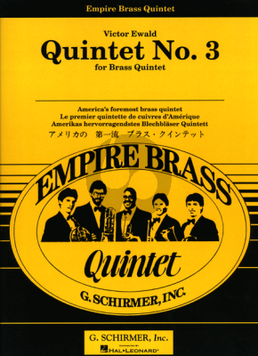 Ewald Quintet No.3 (2 Trumpets, Horn, Trombone and Tuba) (Empire Brass - Score and Parts)