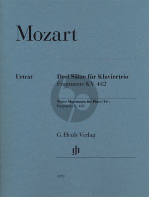 Mozart 3 Sätze für Klaviertrio, Fragmente KV 442 (Wolf-Dieter Seiffert)