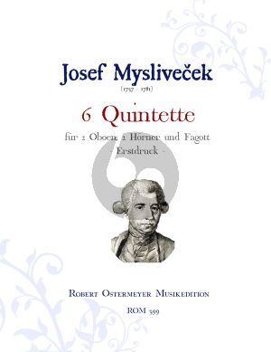Myslivecek 6 Quintette 2 Oboen-2 Horner und Fagott (Part./Stimmen) (Robert Ostermeyer)