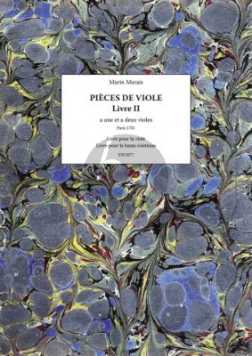 Marais Pieces de Viole a Une et a Deux violes – Livre II (Facsimile Paris 1701) (Ruedy Ebner)