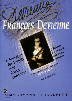 Devienne 6 Sonaten Vol.2 Fagott und Klavier (without Opus No.) (Edited Valeri S. Popov)