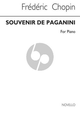 Chopin Souvenir de Paganini Piano Solo